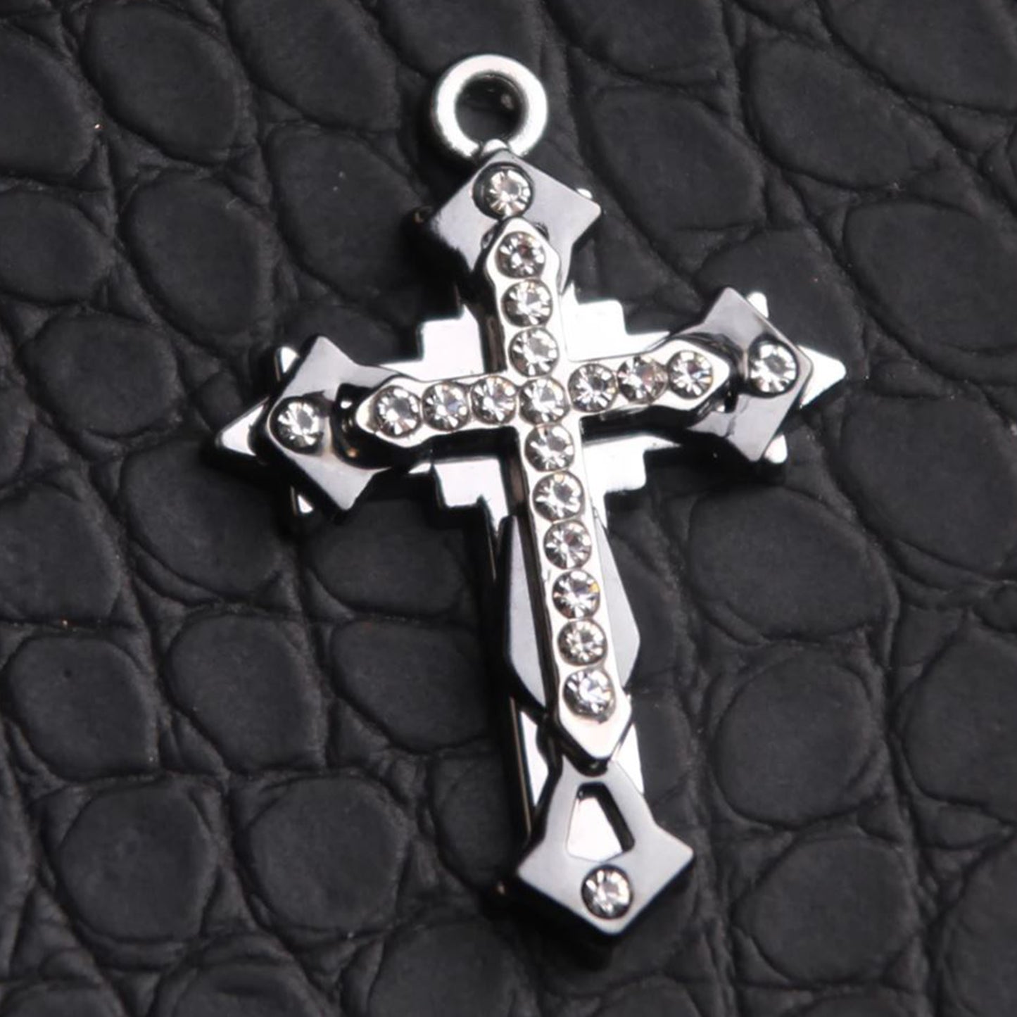 Cross Titanium Steel Trendy Men's Hip-Hop Pendant Chain Non-Fading Necklace