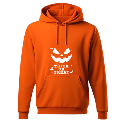 Trick or Treat Pumpkin Jack-O-Lantern Pullover Hoodie, Unisex