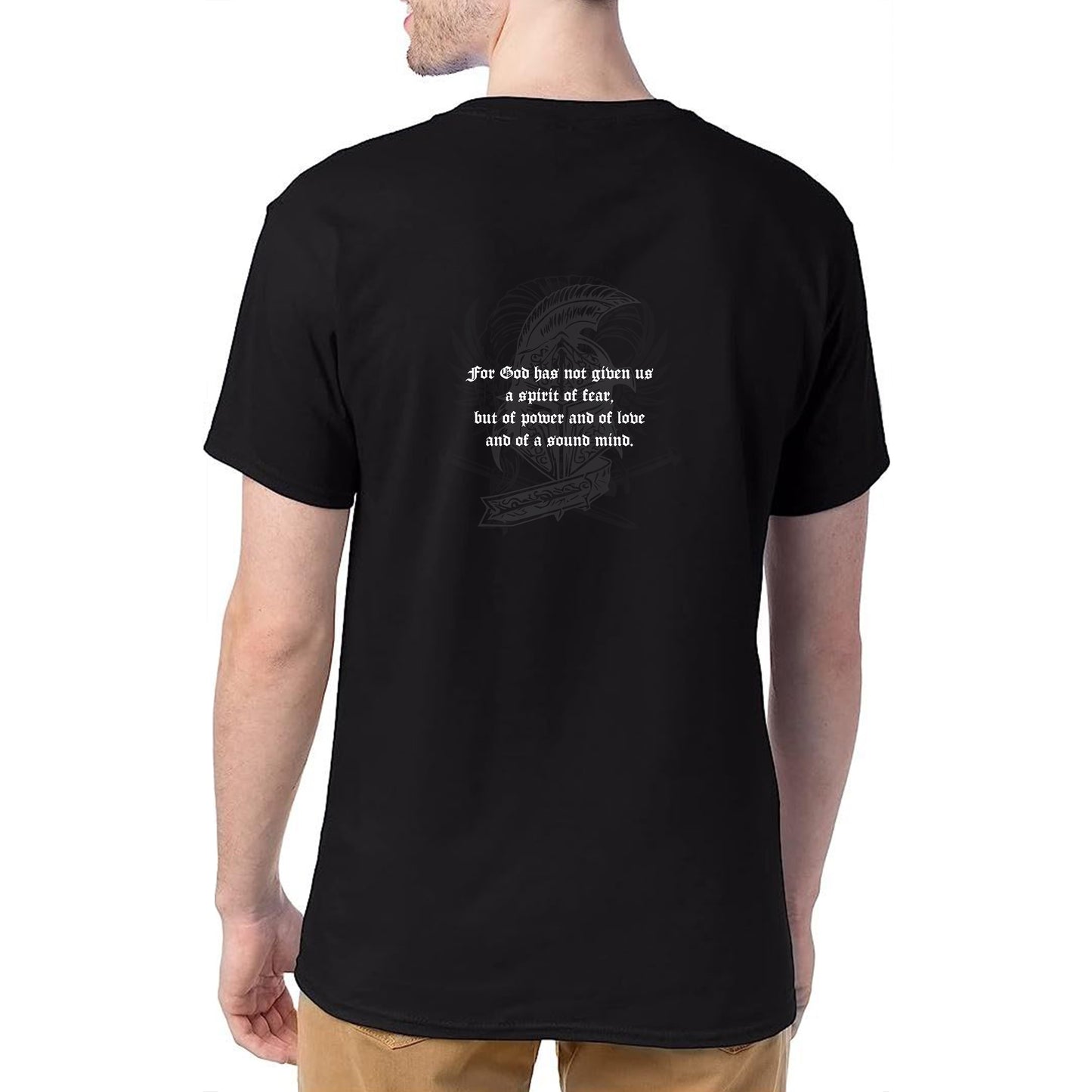 Sword of the Spirit Customized TNTMASTERS Short Sleeved T-Shirt. 2 Timothy 1:7